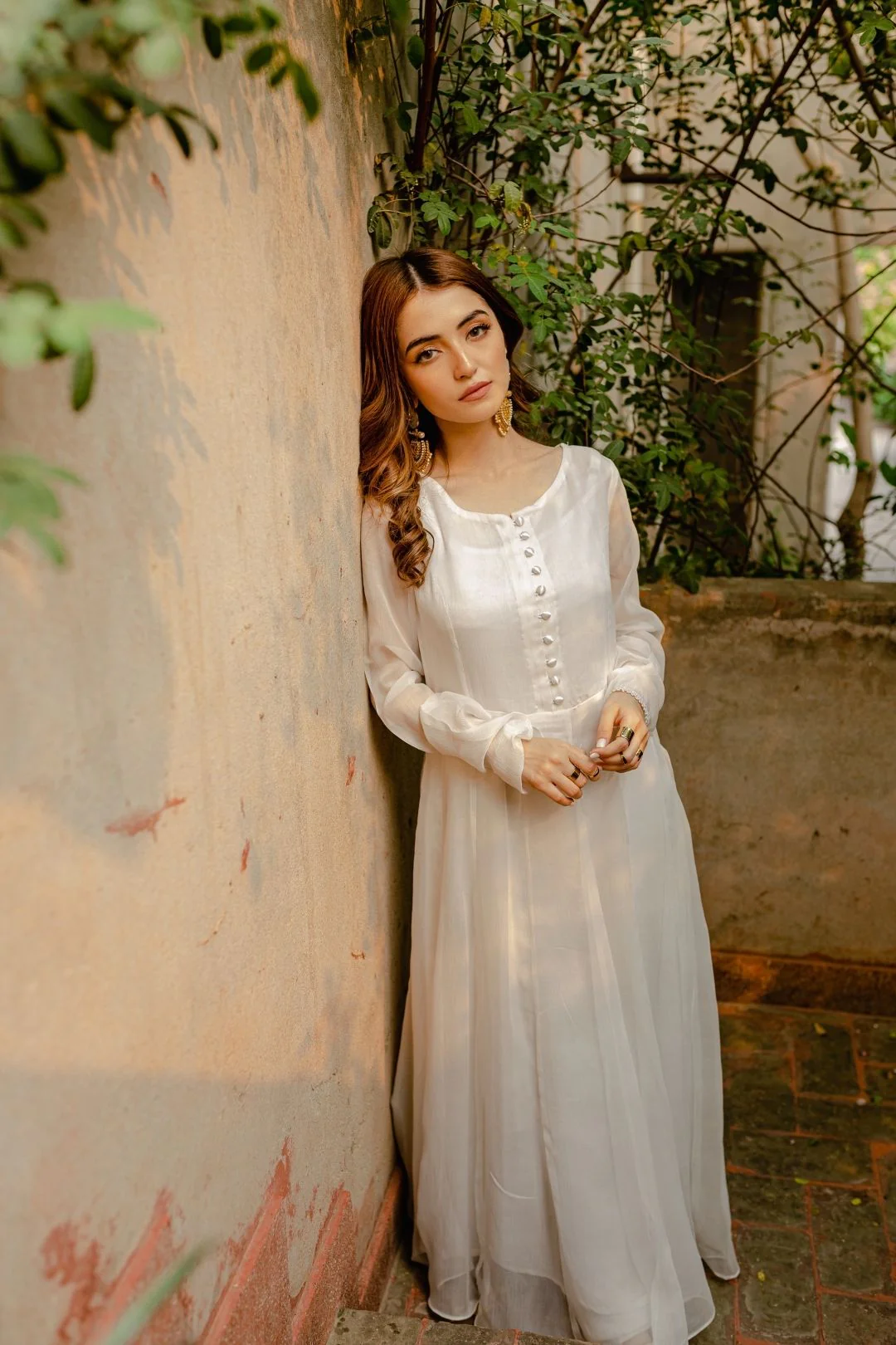 Deep White Dupatta - Image 5