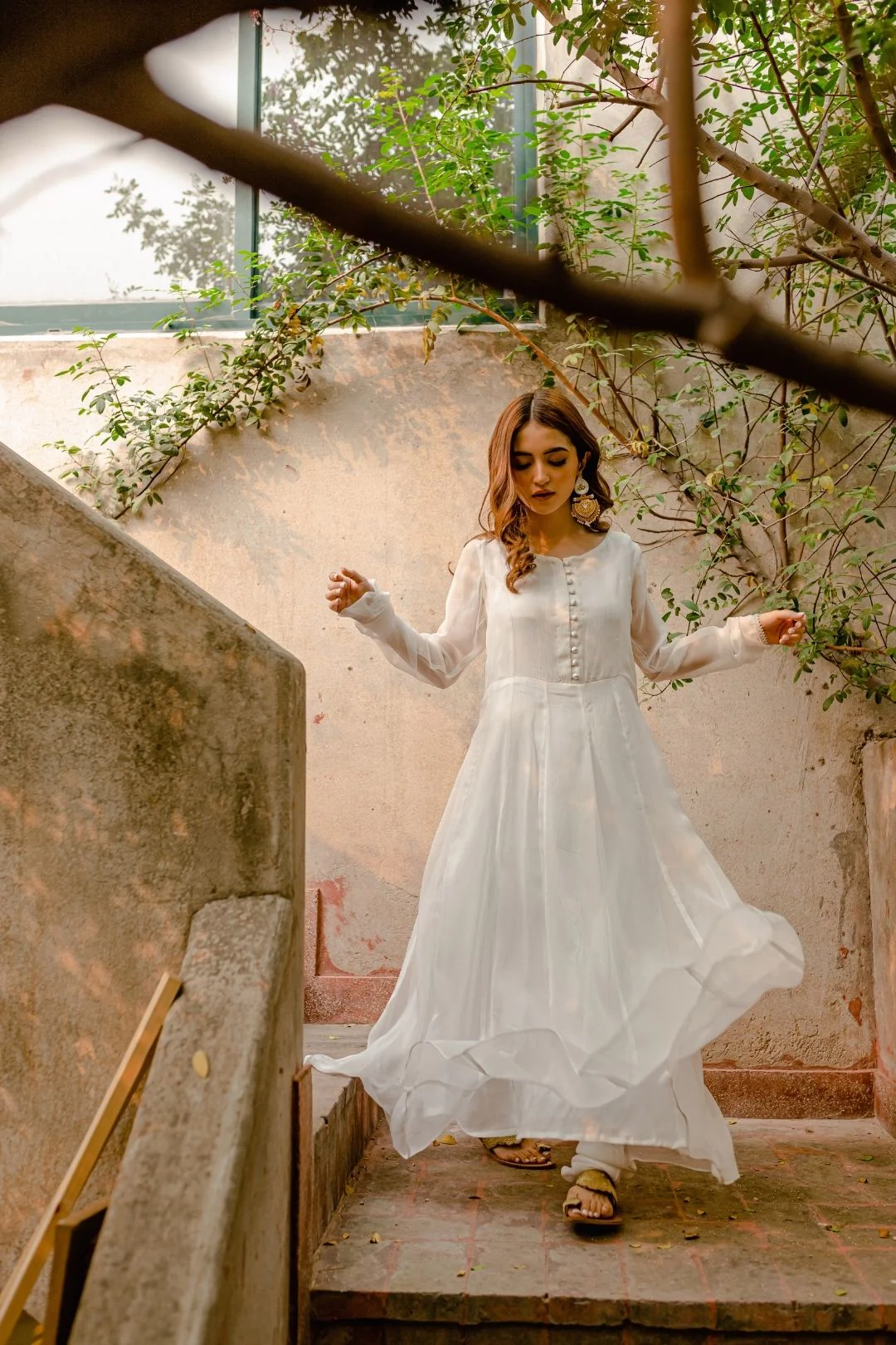 Deep White Dupatta - Image 6